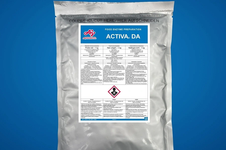 silver packet with white sticker